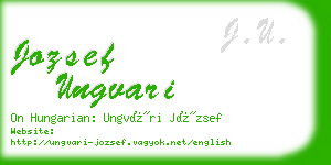 jozsef ungvari business card